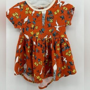 NWT Apple Park 100% organic cotton Dress 6/12 months